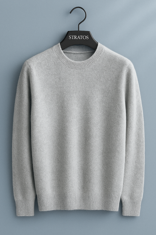Pull Cachemire Gris Clair