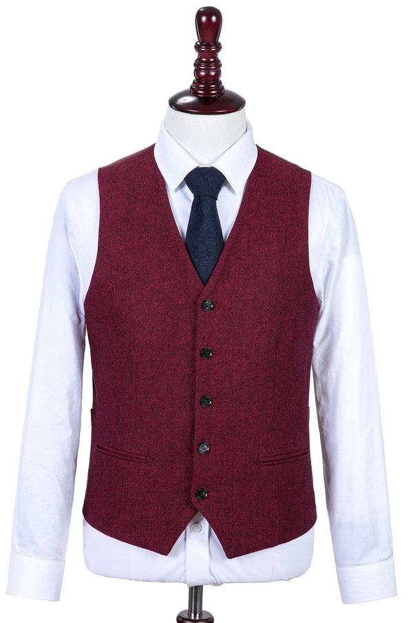 Costume Tweed Barleycorn Rouge - Stratos