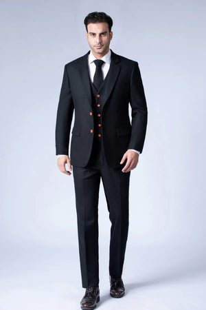Costume Tweed Noir - Stratos