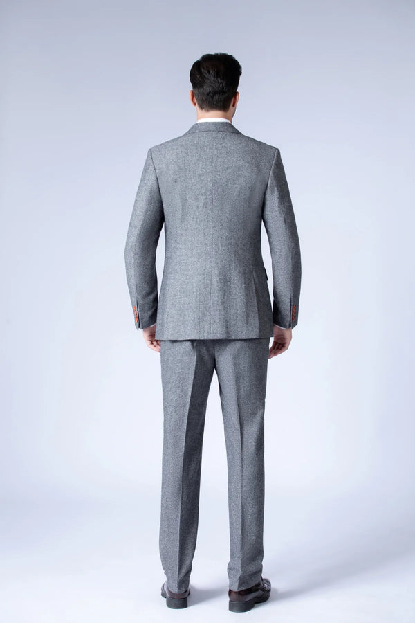 Costume Tweed Barleycorn Gris - Stratos