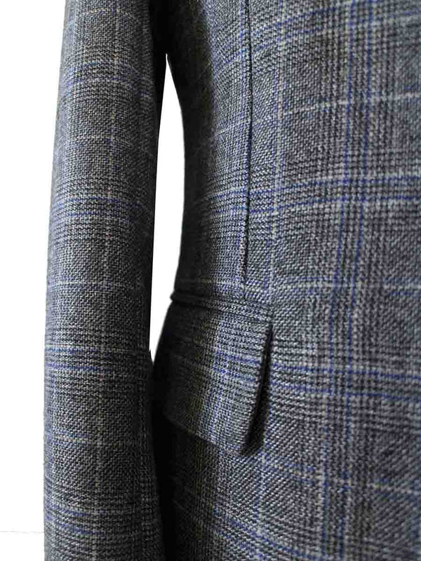 Costume 3P Tweed Prince de Galles Gris-Bleu - Stratos