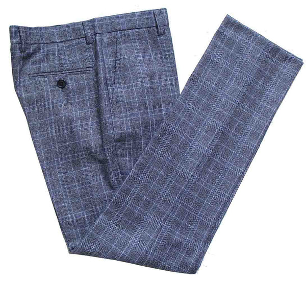 Costume 3P Tweed Prince de Galles Gris-Bleu - Stratos