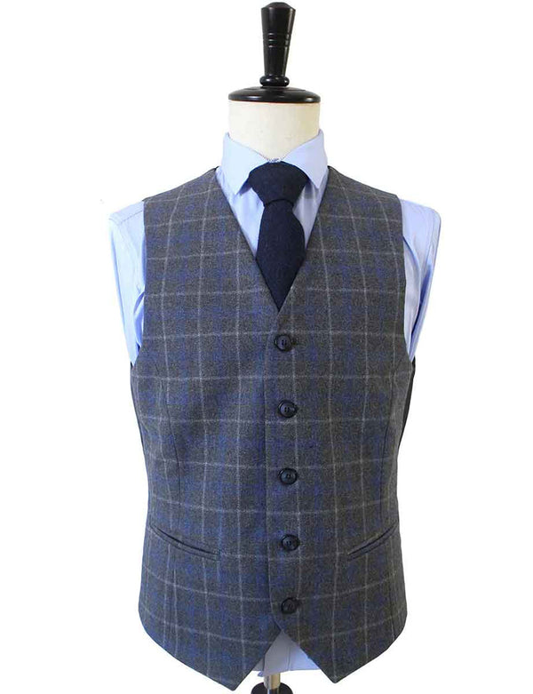 Costume 3P Tweed à Carreaux Gris - Stratos