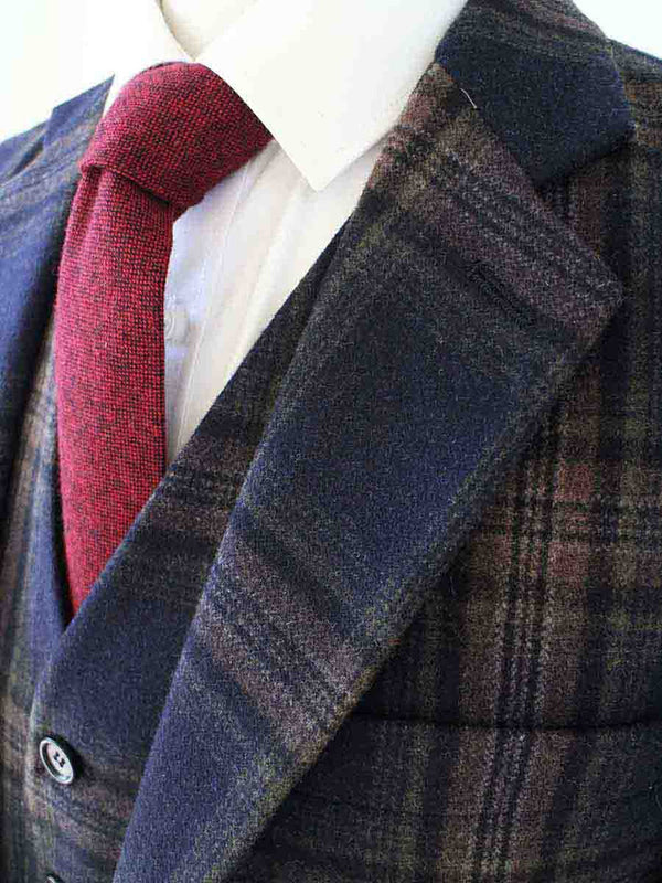 Costume 3P Tweed Prince de Galles Nuit - Stratos