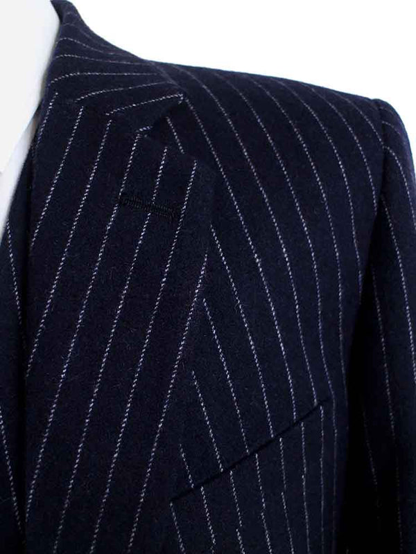Costume 3P Tweed à Rayures Navy - Stratos