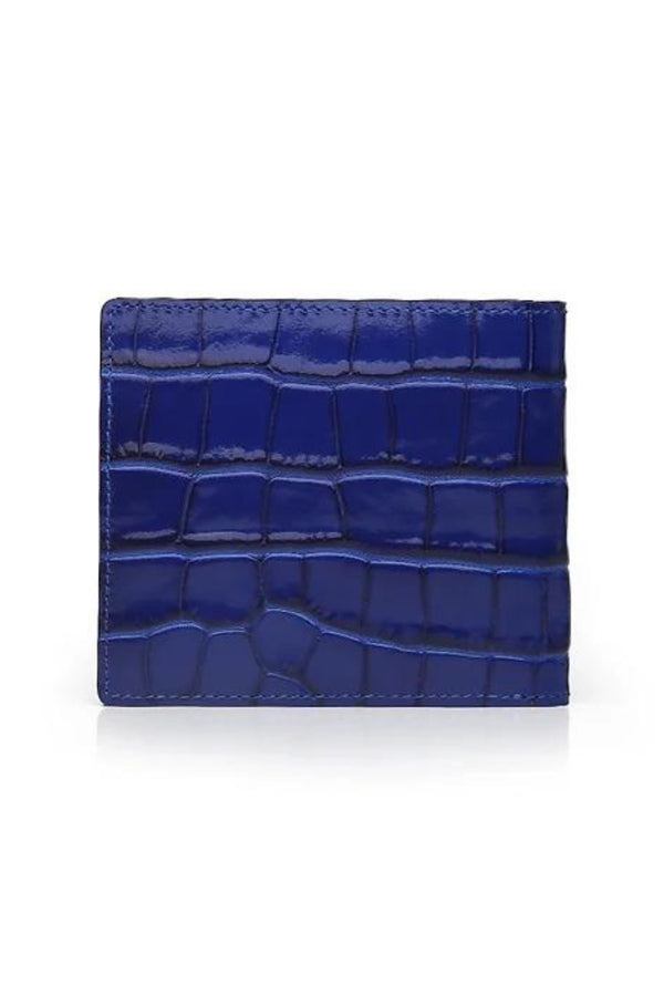 Portefeuille Crocodile Bleu - Stratos