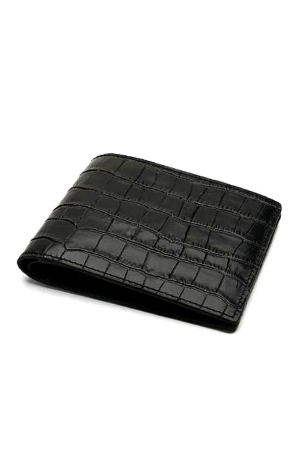 Portefeuille Crocodile Noir - Stratos