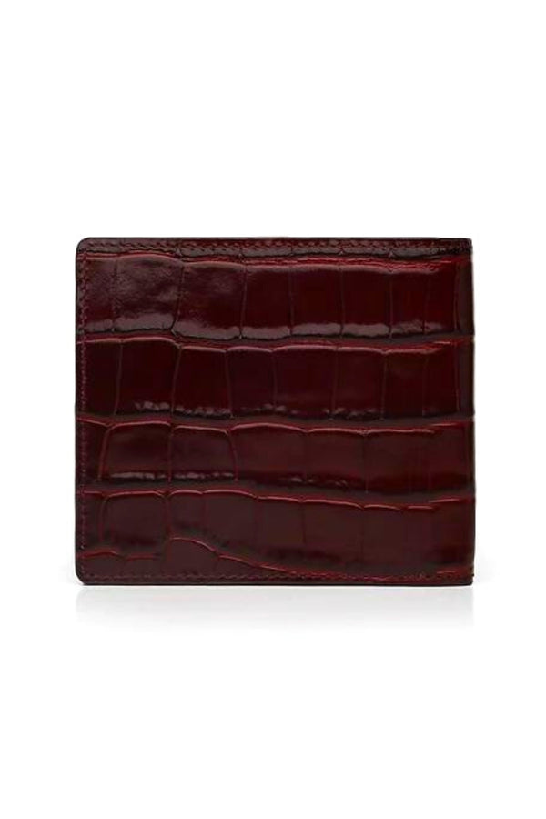 Portefeuille Crocodile Bordeaux - Stratos