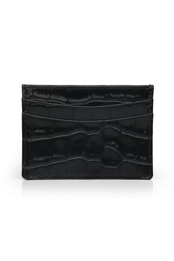 Porte Cartes Crocodile Noir - Stratos