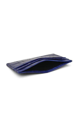 Porte Cartes Crocodile Bleu - Stratos