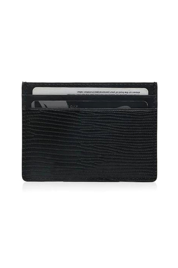 Porte Cartes Lézard Noir - Stratos