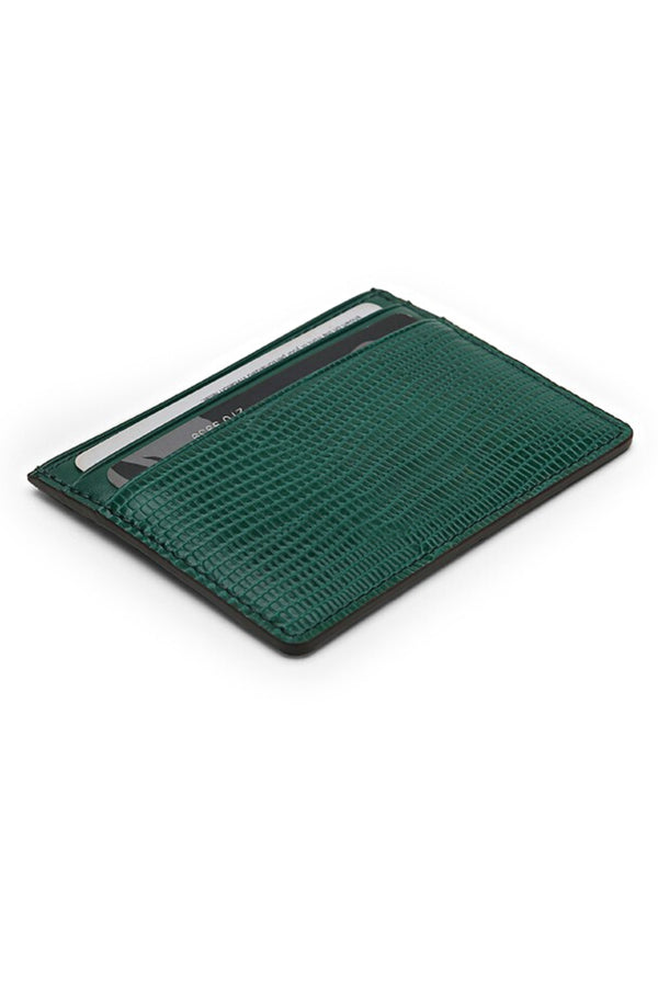Porte Cartes Lézard Vert - Stratos