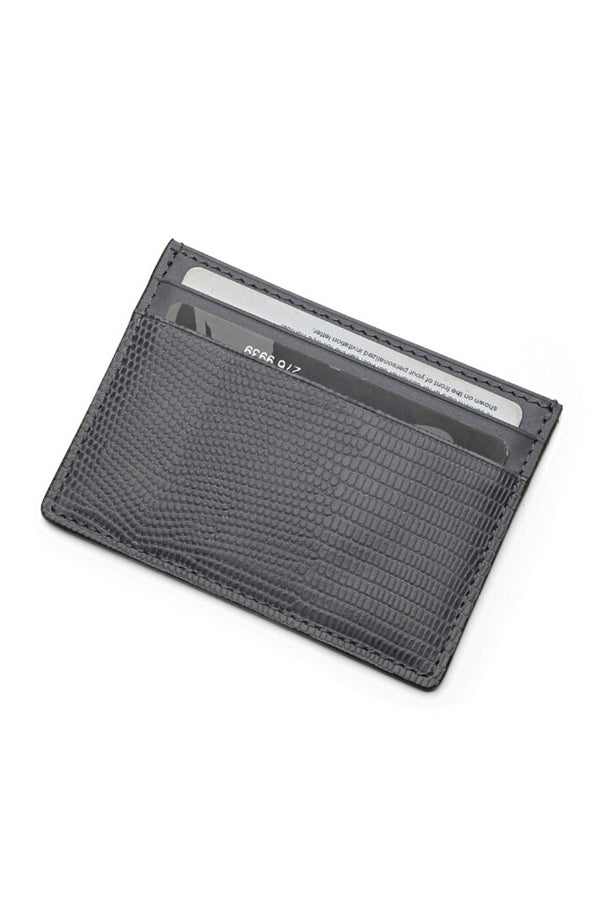 Porte Cartes Lézard Gris - Stratos