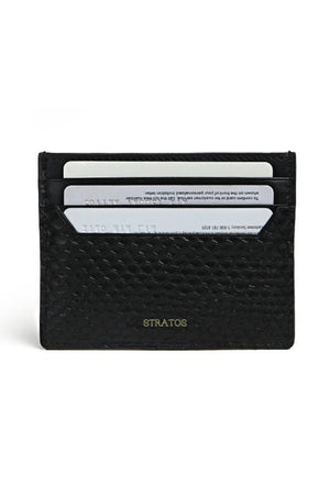 Porte Cartes Python Noir - Stratos