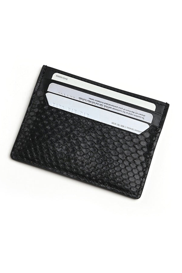Porte Cartes Python Noir - Stratos