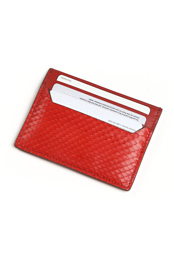 Porte Cartes Python Rouge - Stratos