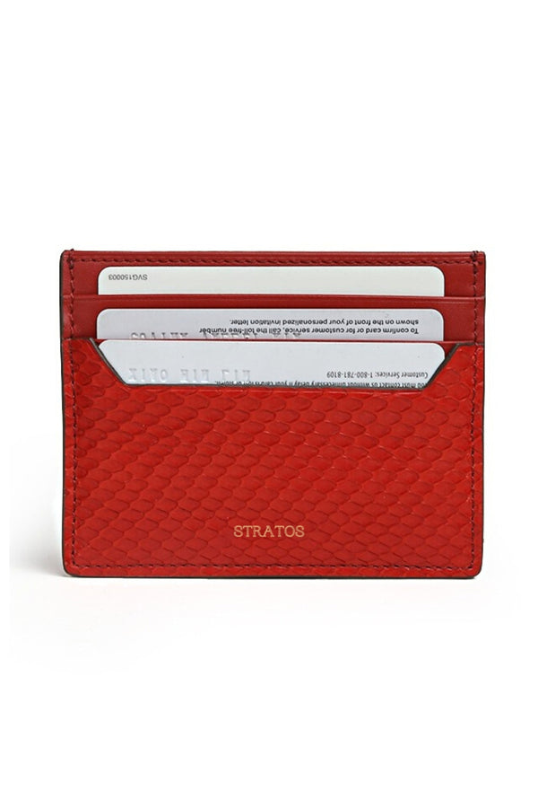 Porte Cartes Python Rouge - Stratos