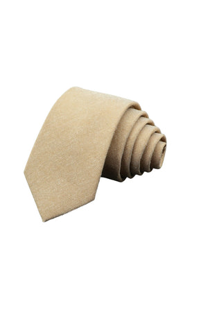 Cravate Coton Beige - Stratos