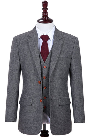 Costume Tweed Barleycorn Gris - Stratos