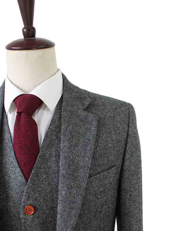 Costume 3P Tweed Barleycorn Gris - Stratos